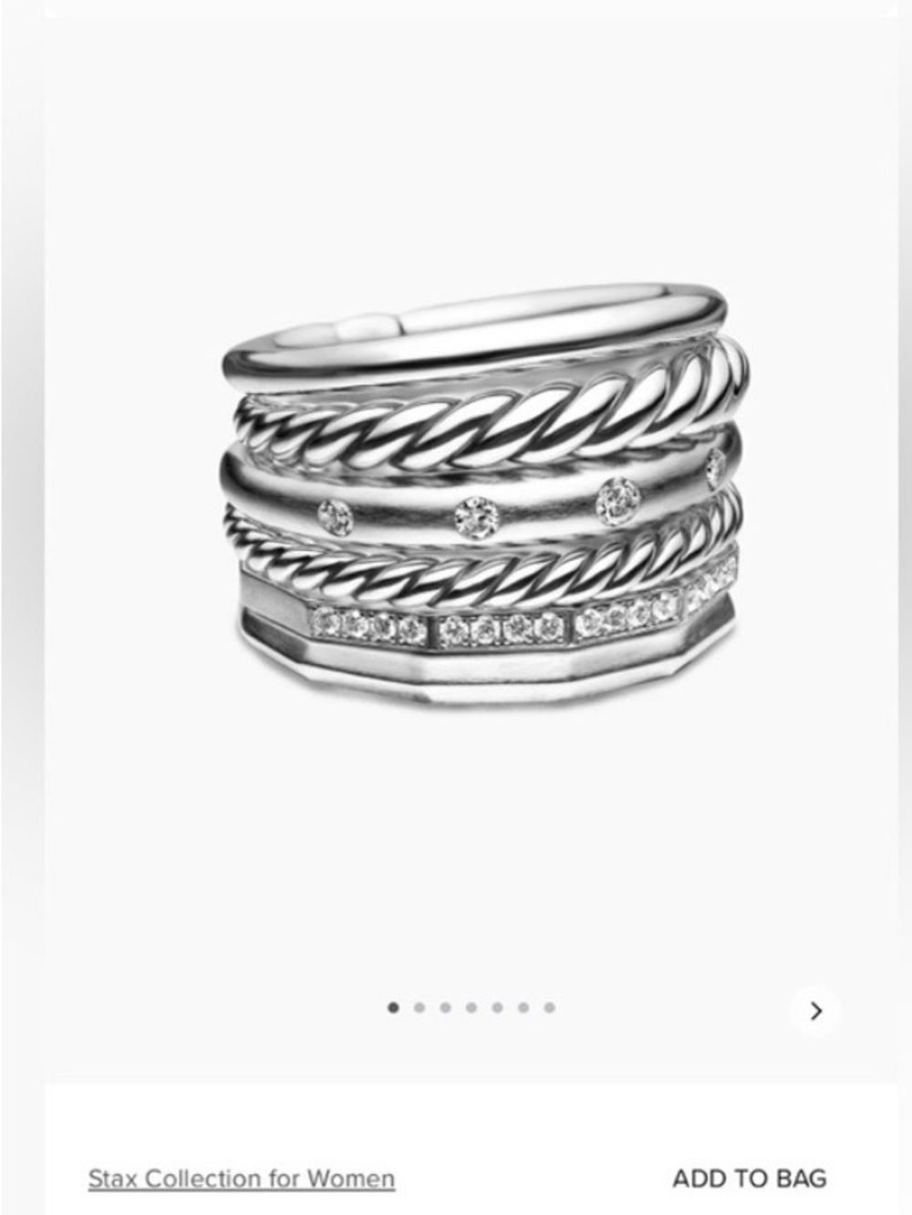 David Yurman Stax collection ring